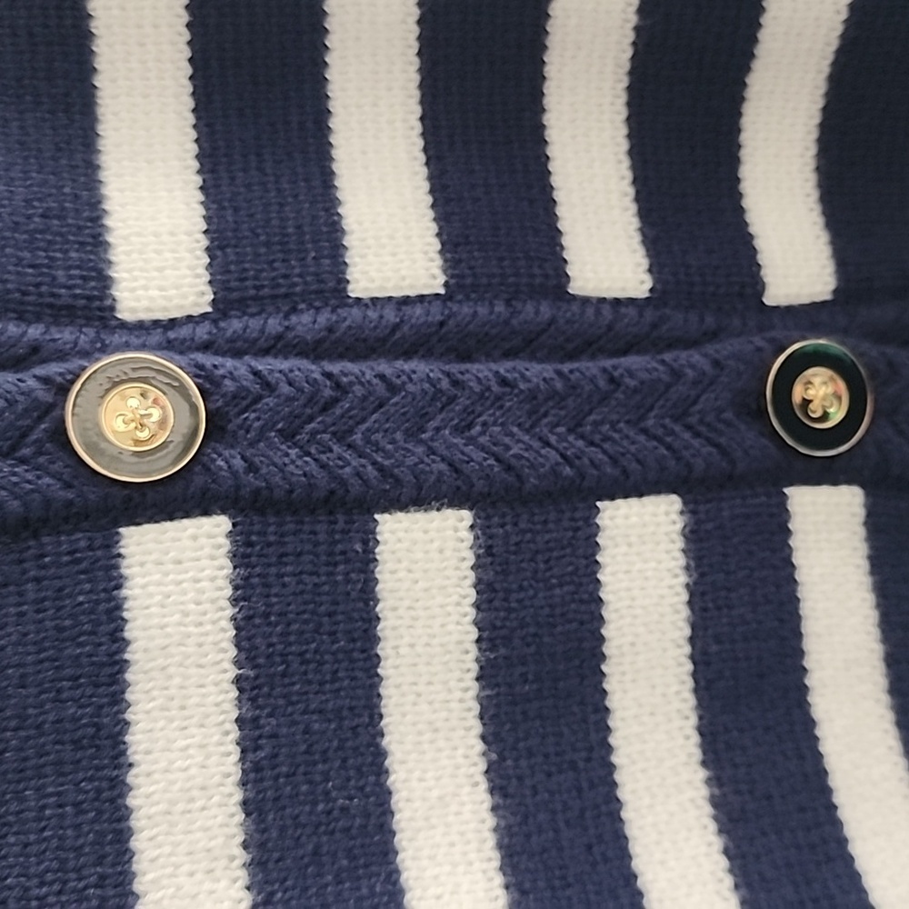 NWT J Crew Striped Cotton Blue Lady Jacket Size XL